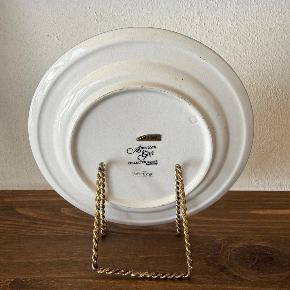 Vintage St Kitts West Indies Hand Painted‎ Plate Sailboat Coastal Decor
